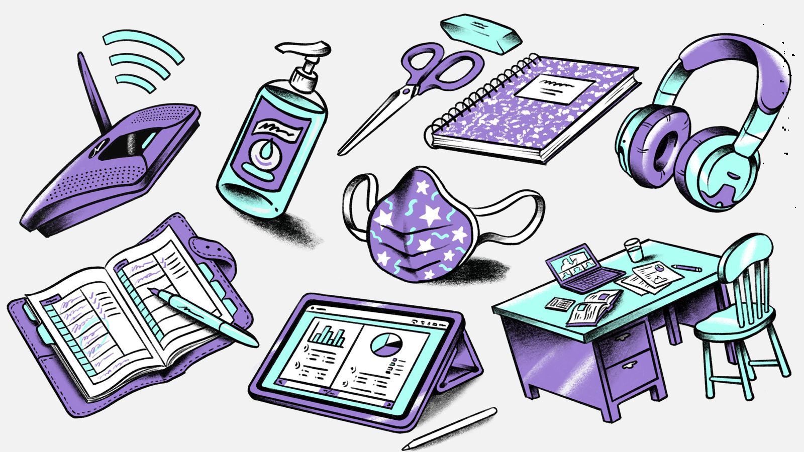 Uczniowie kupują zeszyty, długopisy i kredki przed rozpoczęciem roku szkolnego Kredki i zeszyty wypełniają uczniowski plecak kolorowymi skarbami