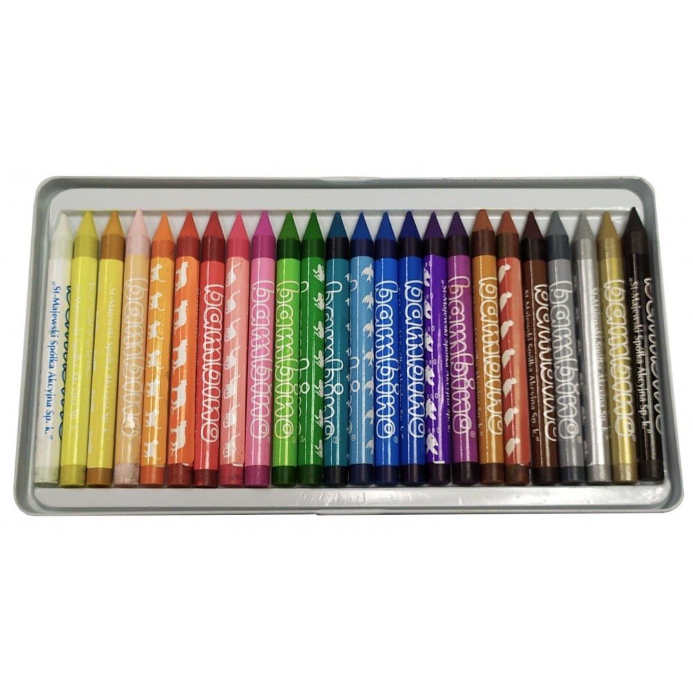 kolorowe kredki bambino służą dzieciom do rysowania i malowania kolorowe kredki dla najmłodszych artystów