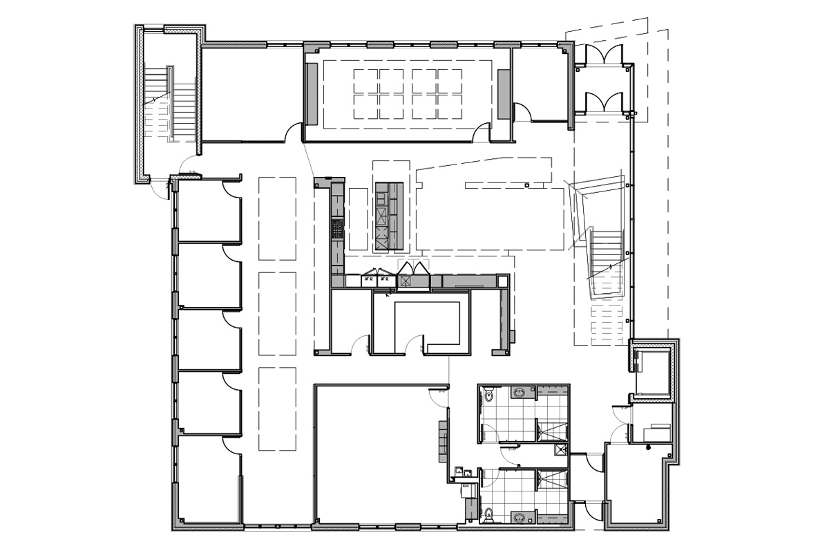 rysunek architektoniczny podstawy przedstawia poziomy przekrój przez budynek w skali rzut budynku pokazuje układ wszystkich pomieszczeń