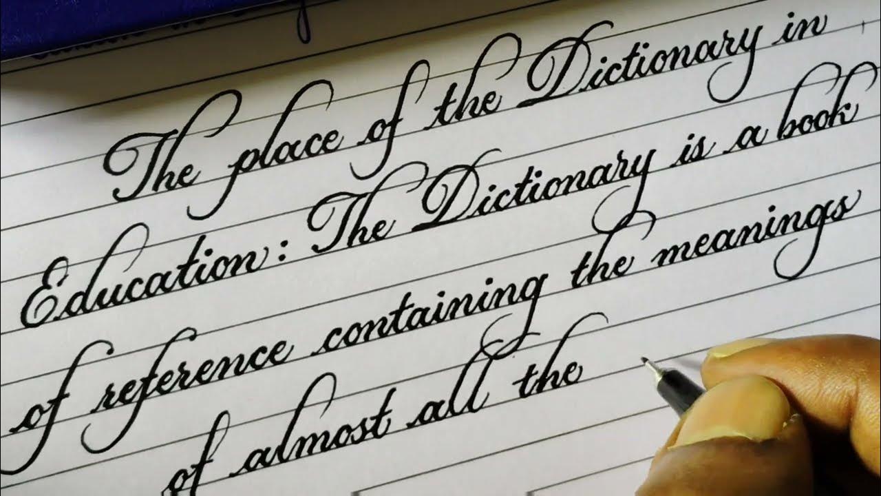 Pisak z elastyczną stalówką flex nib rysujący grube i cienkie linie w jednym pociągnięciu