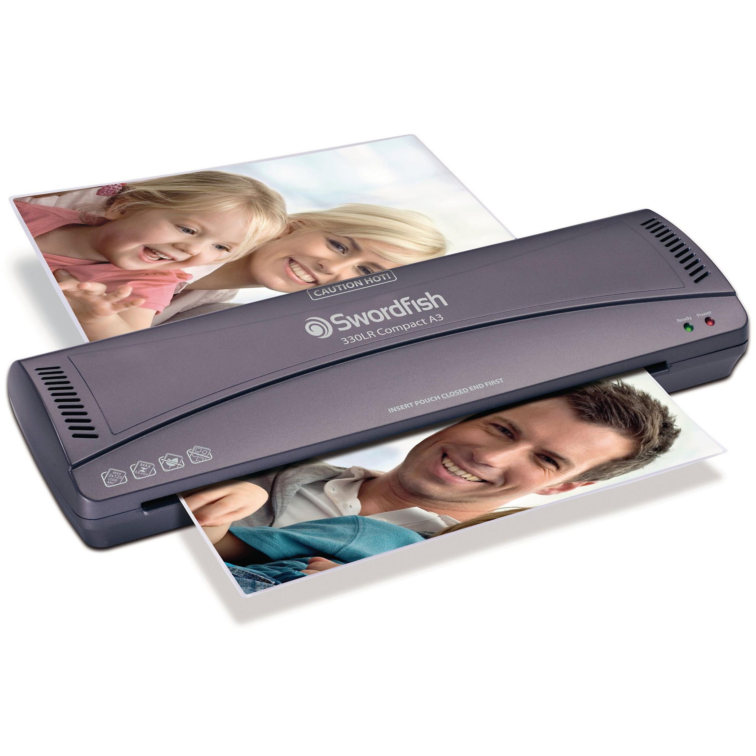 Laminator A3 z wyciągniętą rolką folii
